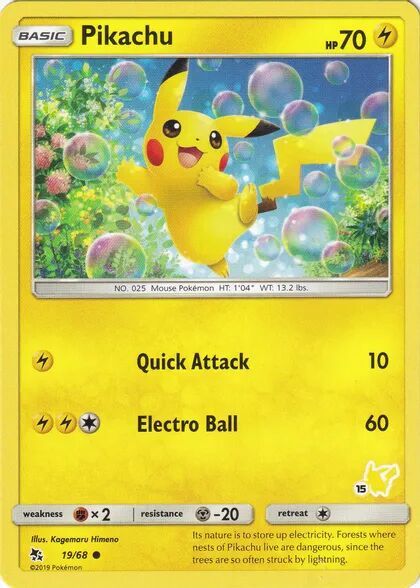 Pikachu card