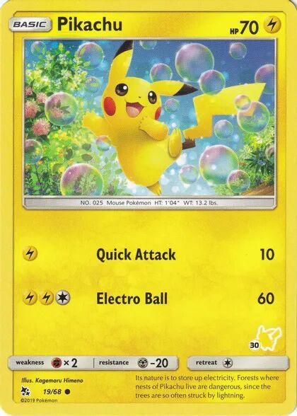 Pikachu card