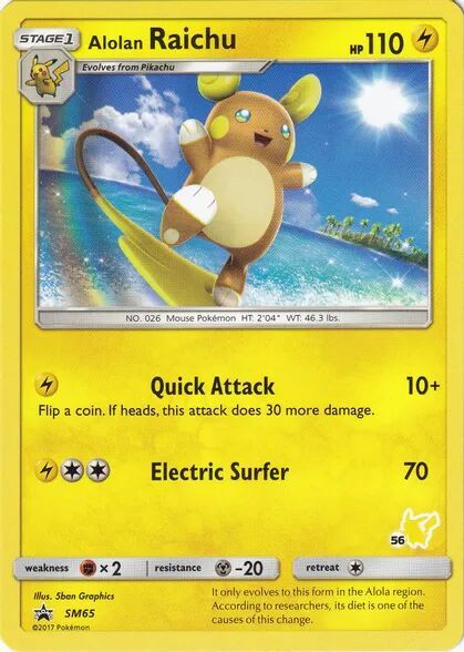 Alolan Raichu card