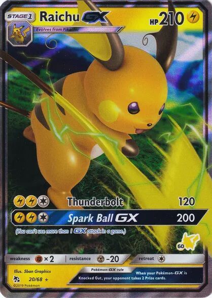 Raichu GX card