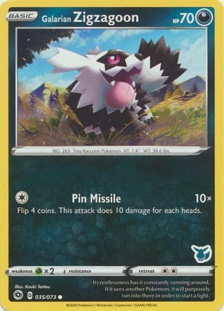 Galarian Zigzagoon card