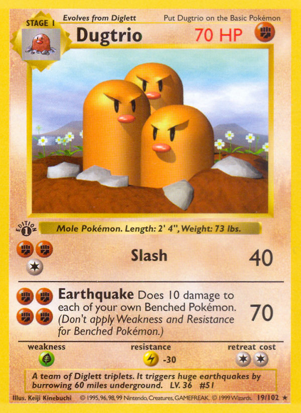 Dugtrio card