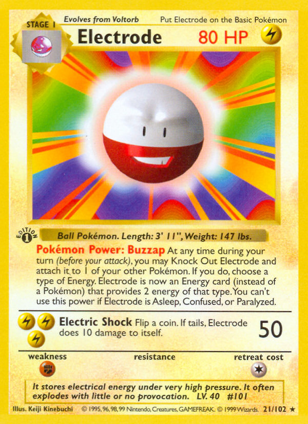 Electrode card