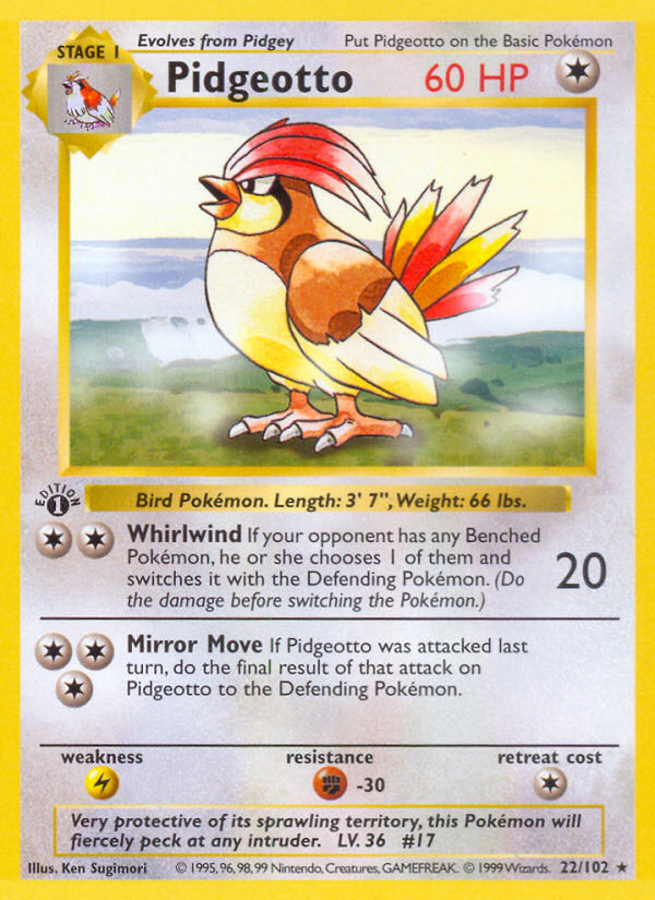 Pidgeotto card