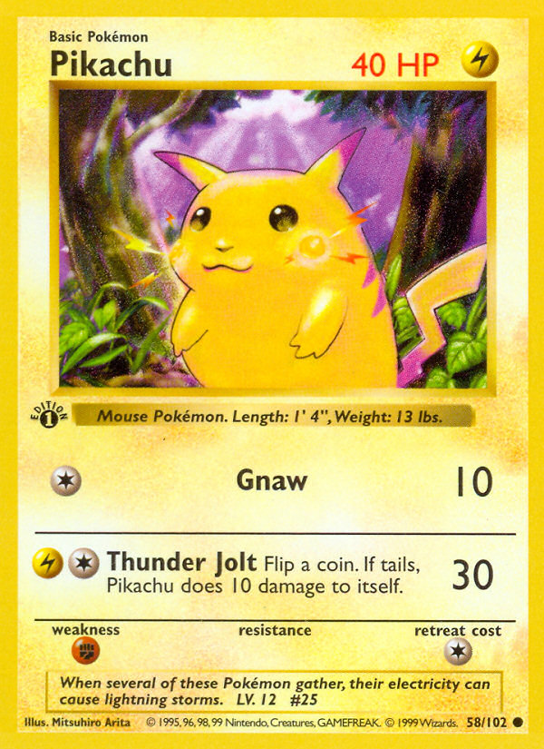 Pikachu card