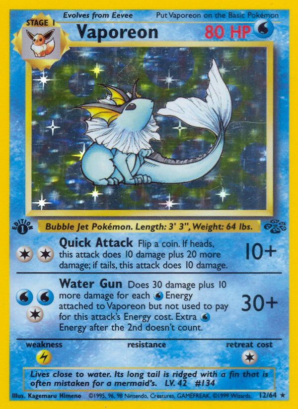 Vaporeon card