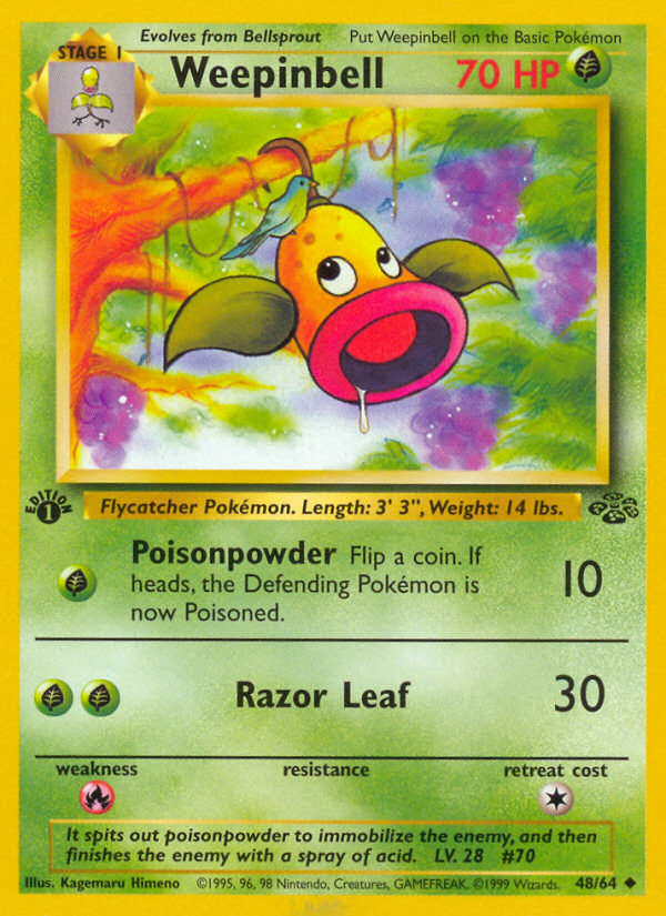 Weepinbell card