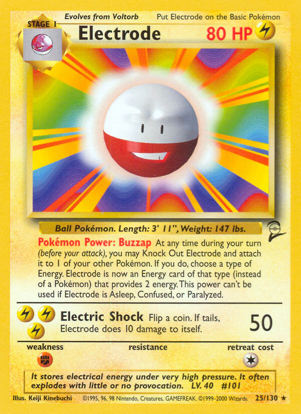 Electrode card