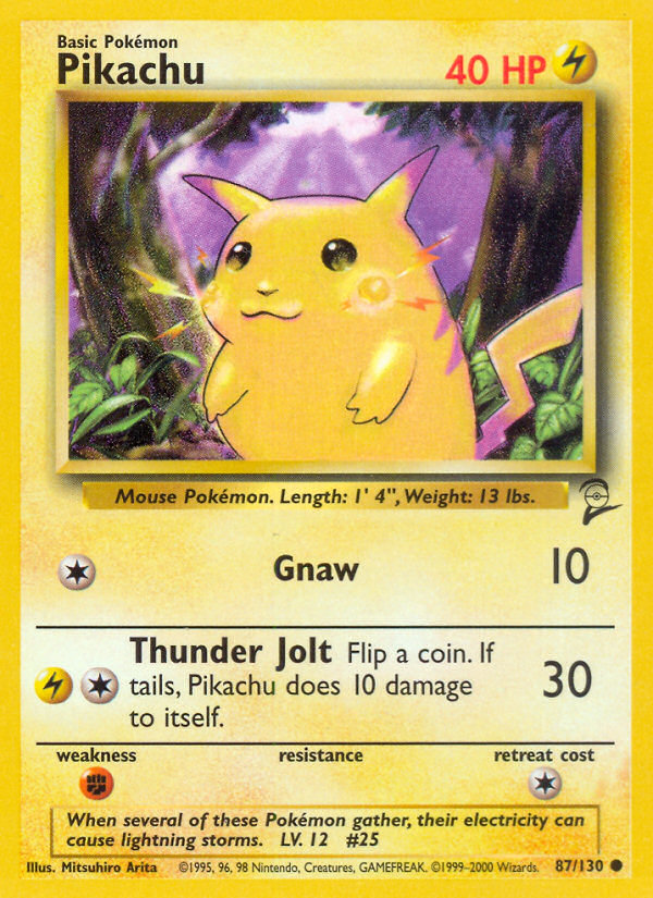 Pikachu card