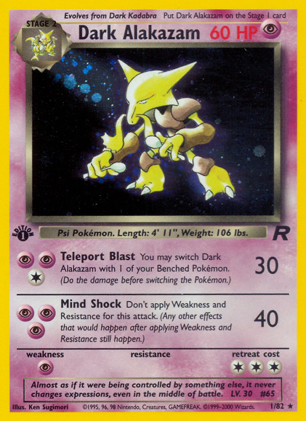 Dark Alakazam card