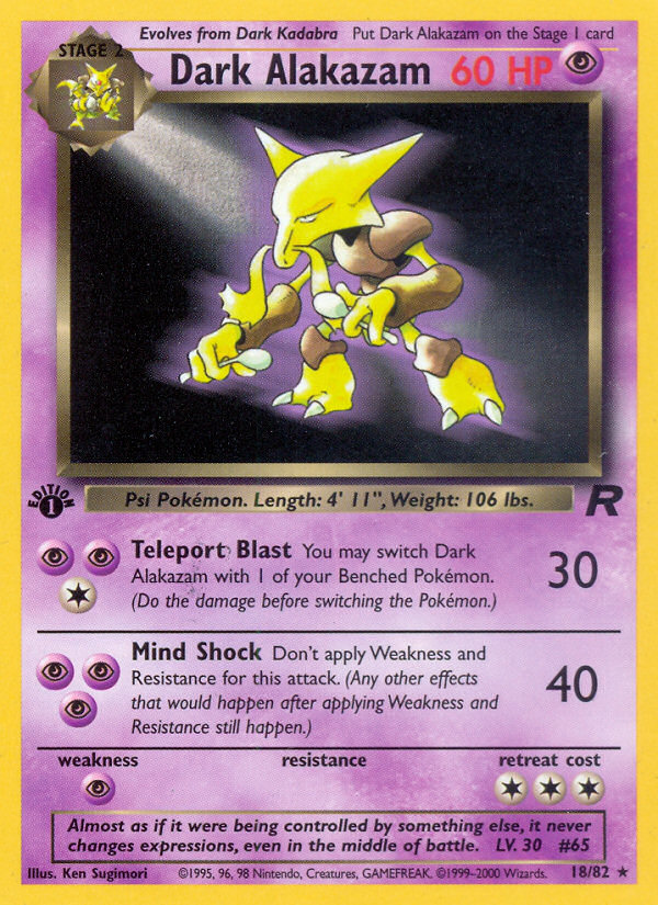 Dark Alakazam card