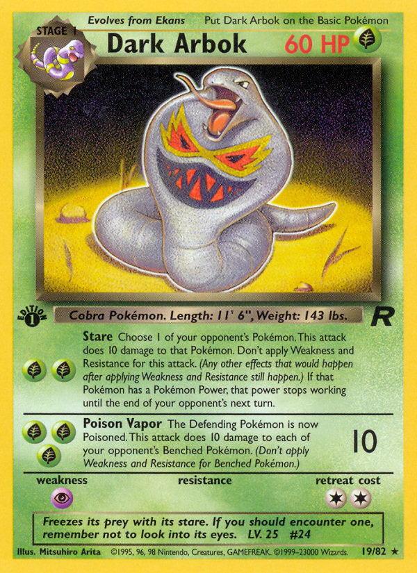 Dark Arbok card