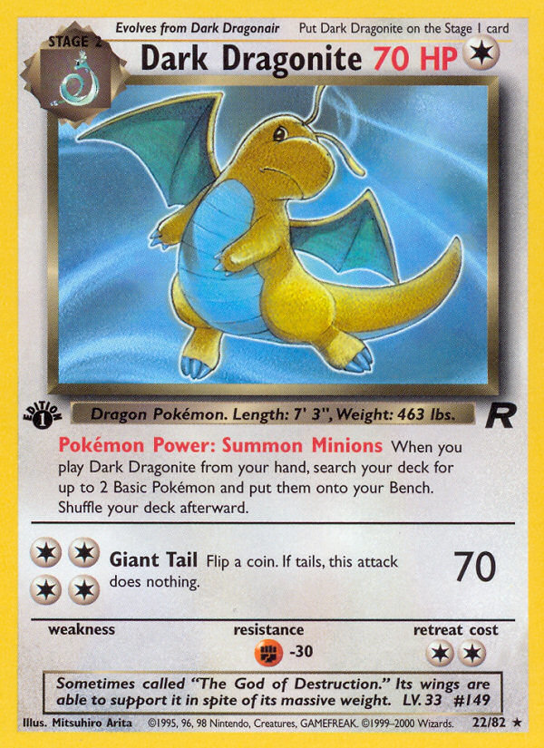 Dark Dragonite card