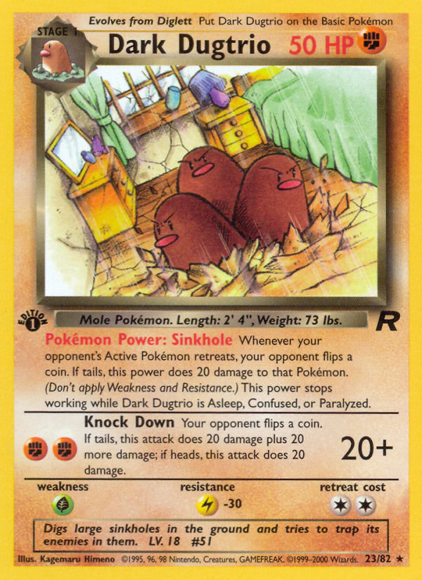 Dark Dugtrio card