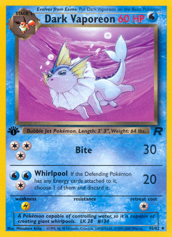 Dark Vaporeon card