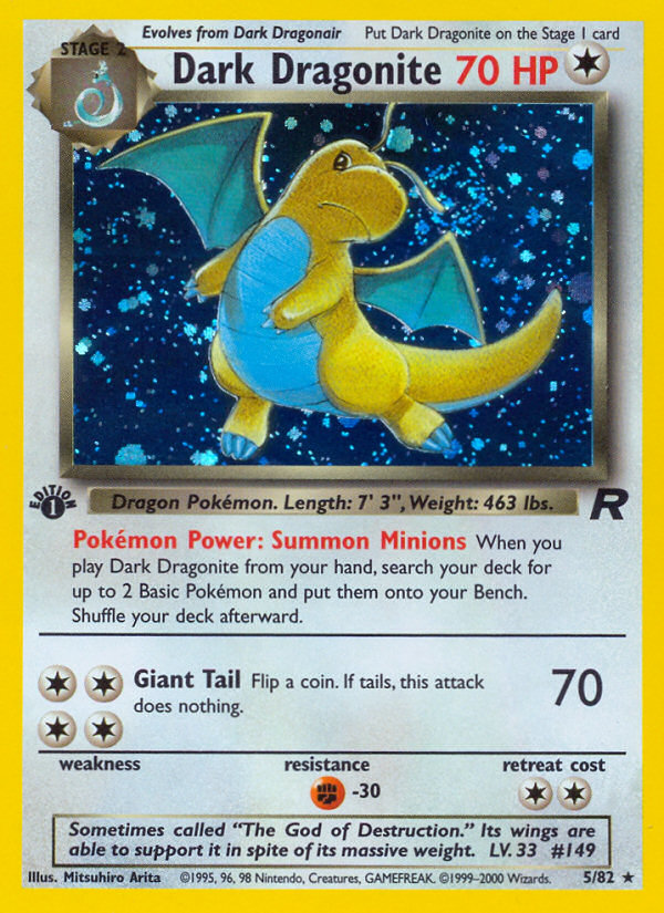 Dark Dragonite card