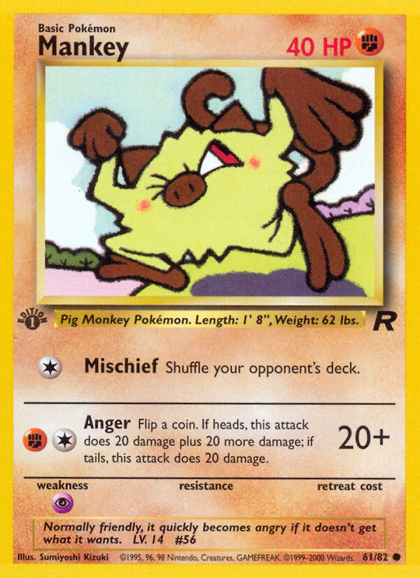 Mankey card