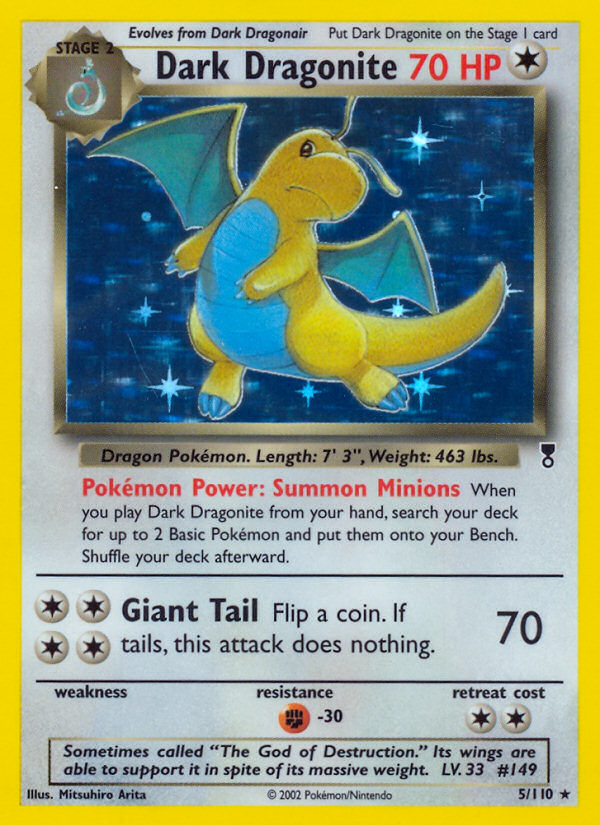 Dark Dragonite card