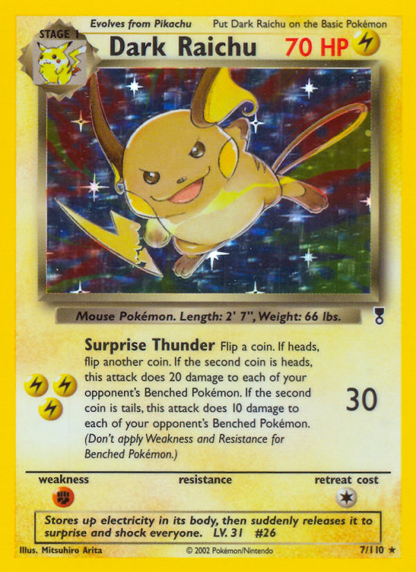 Dark Raichu card