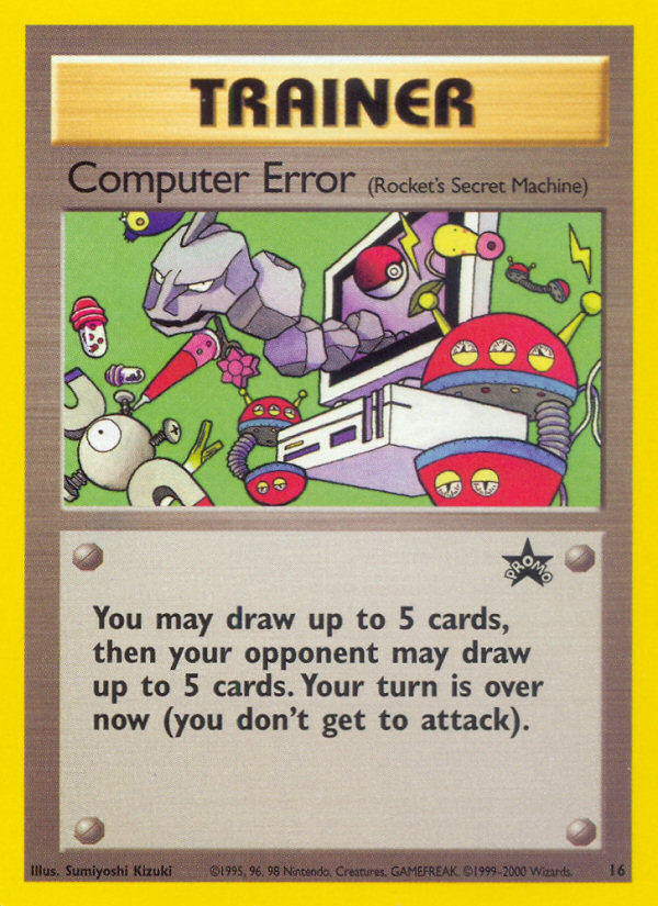 Computer Error card