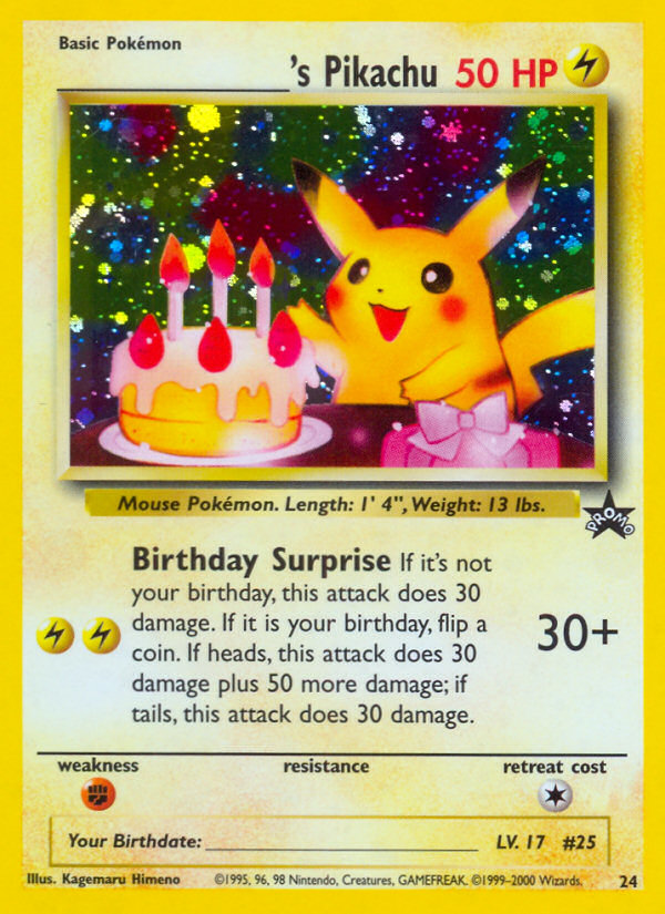 _____'s Pikachu card