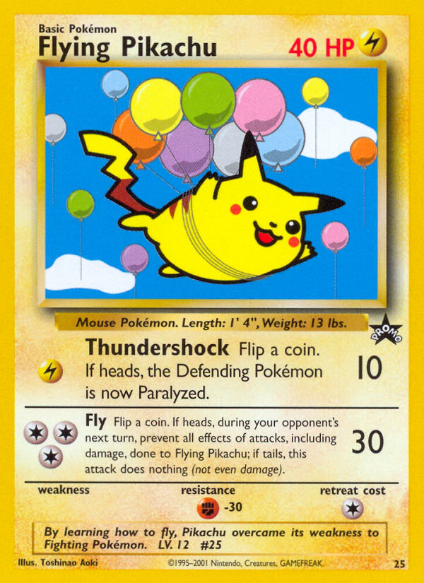 Flying Pikachu card