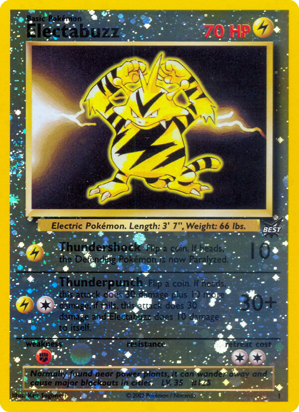 Electabuzz card