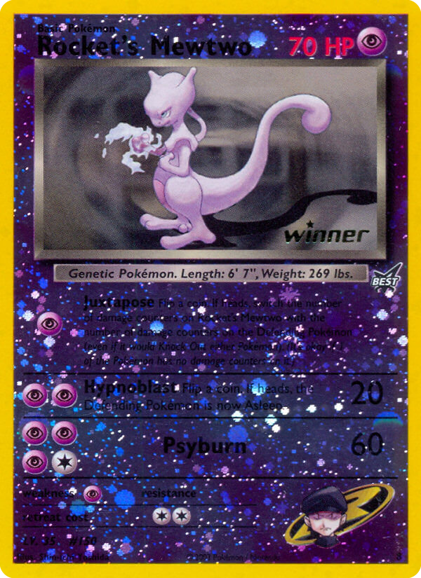 Rocket's Mewtwo card