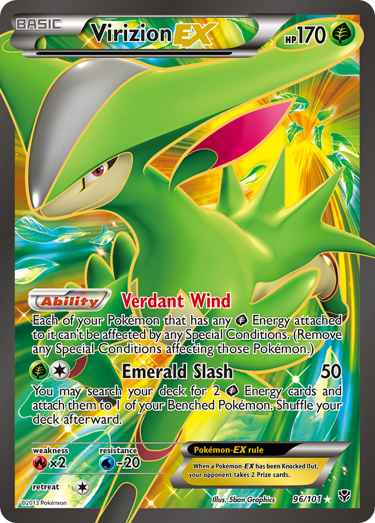 Virizion EX card