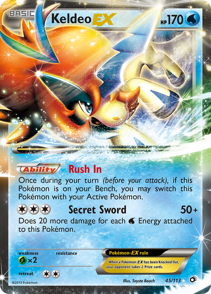 Keldeo EX card