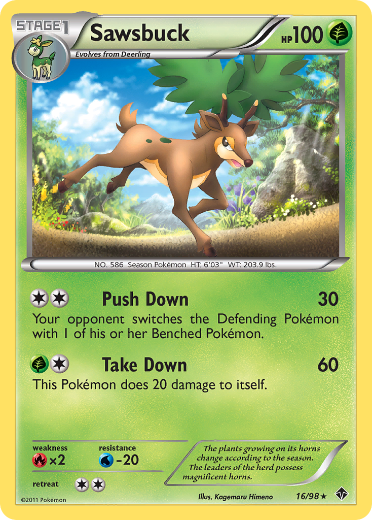 Sawsbuck card