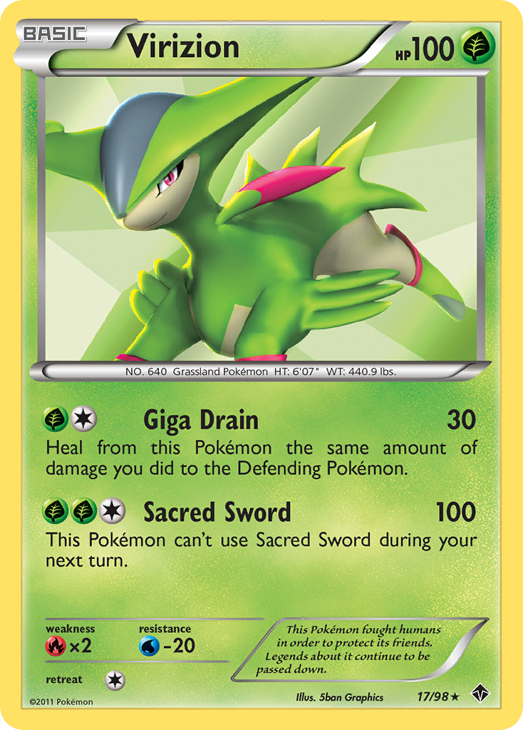 Virizion card