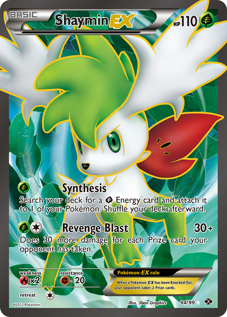 Shaymin EX card