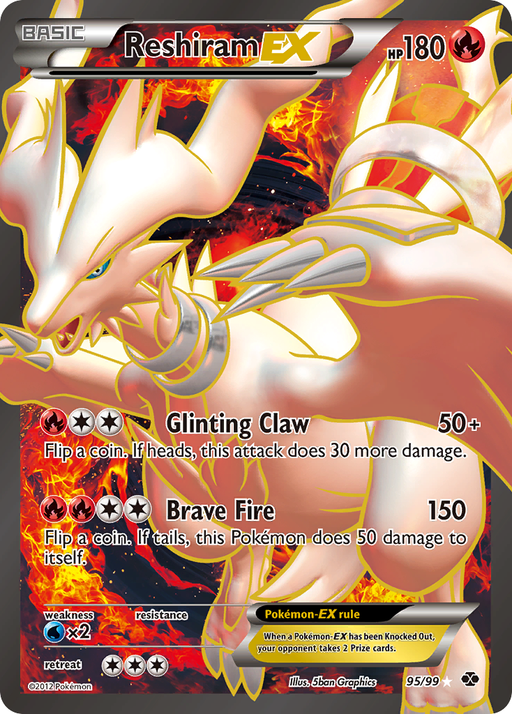 Reshiram EX card