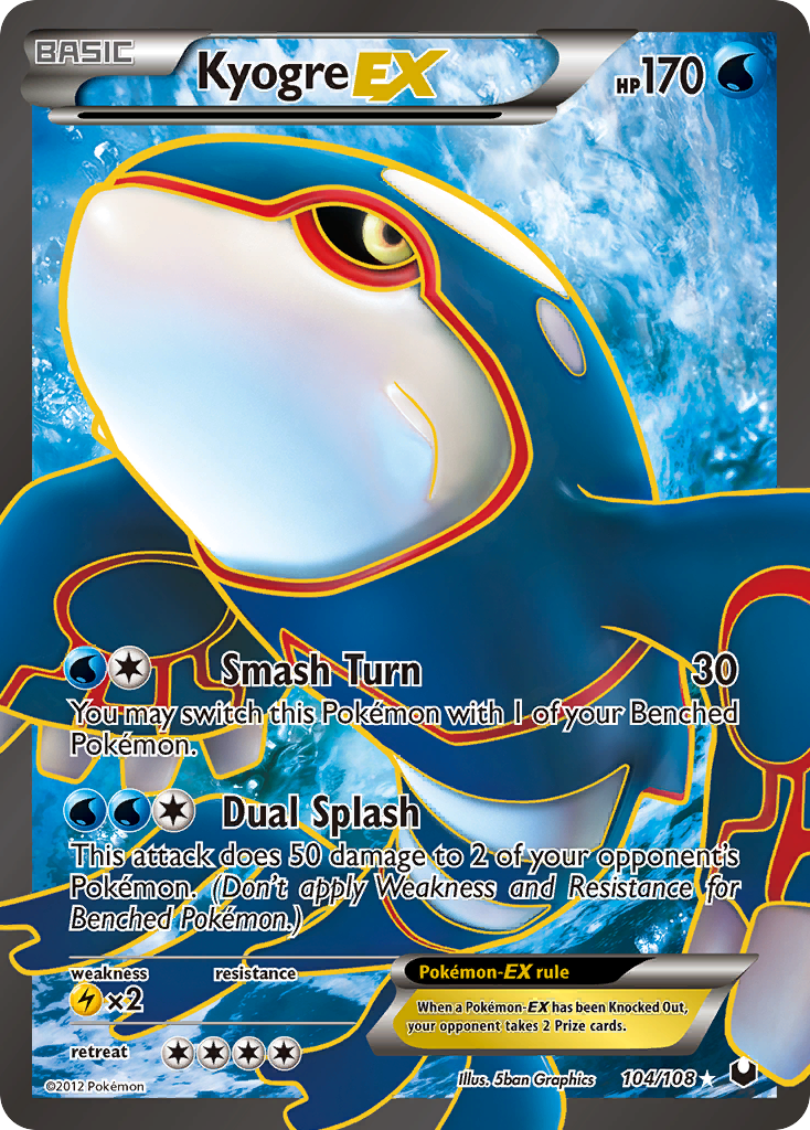 Kyogre EX card