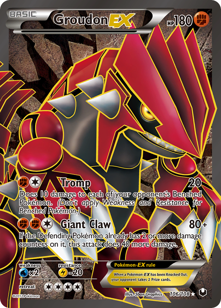 Groudon EX card