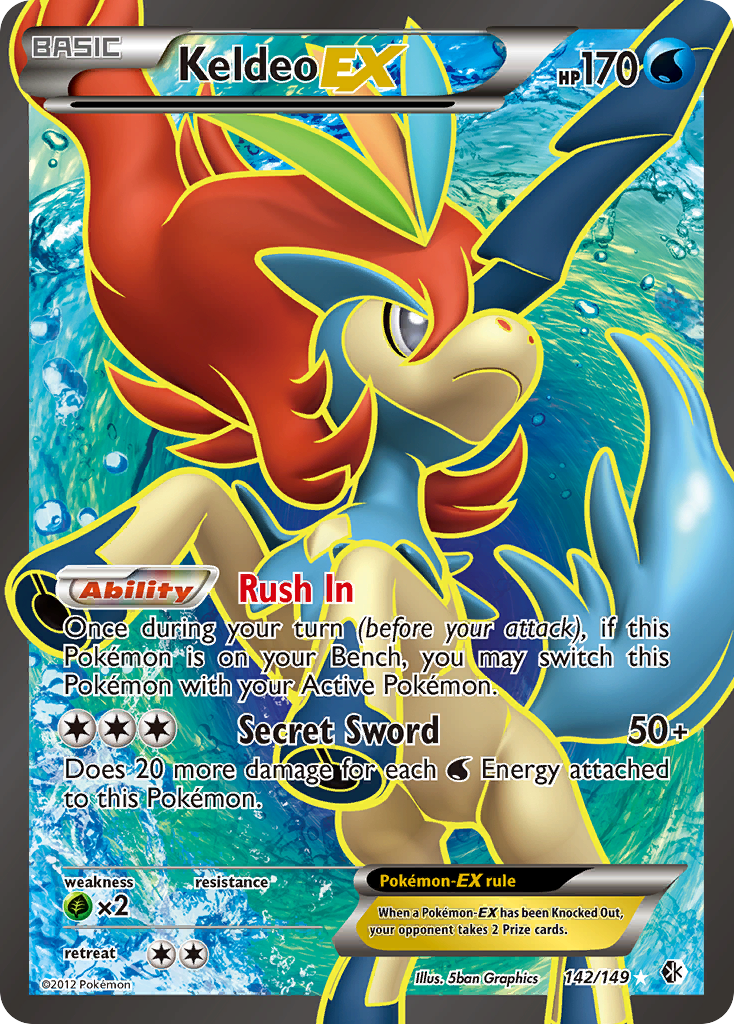 Keldeo EX card