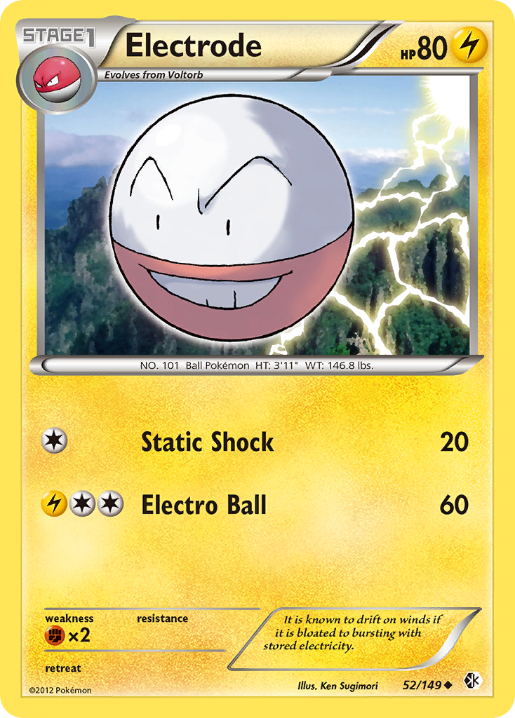 Electrode card