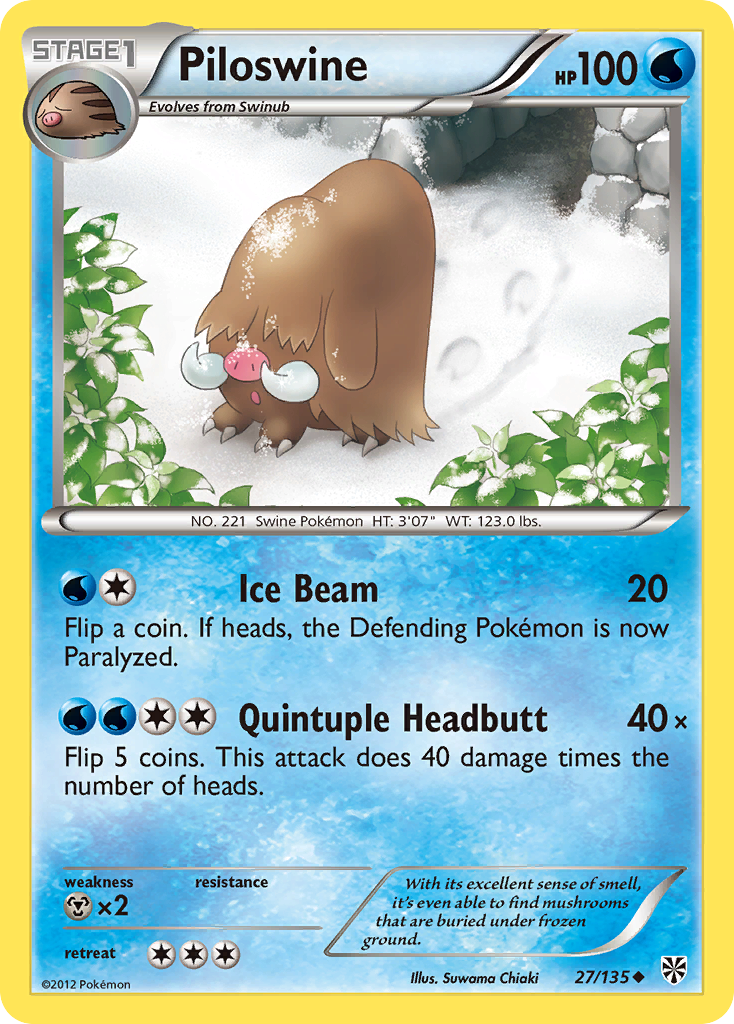 Piloswine card