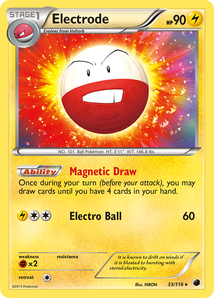 Electrode card