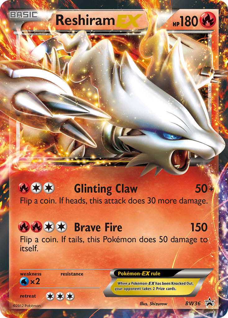 Reshiram EX card