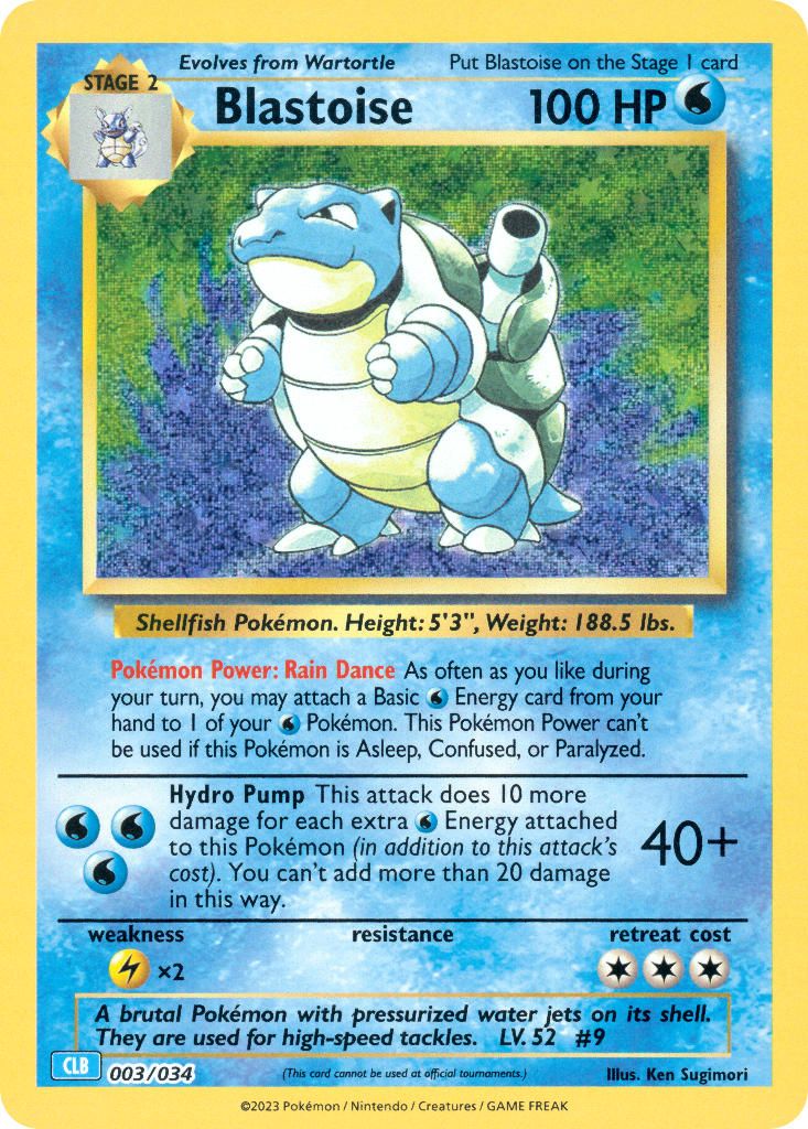 Blastoise card