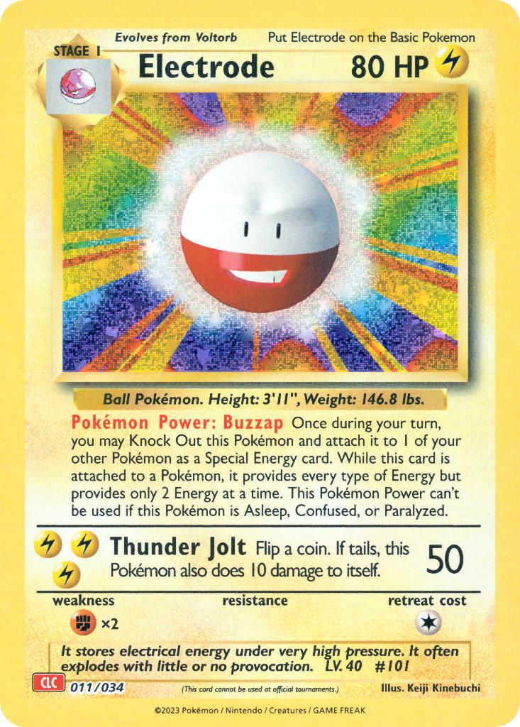 Electrode card