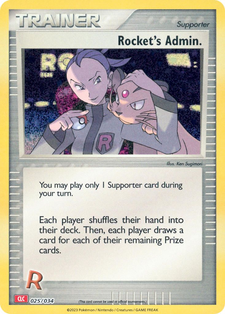 Rocket's Admin. card