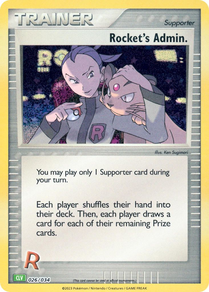 Rocket's Admin. card