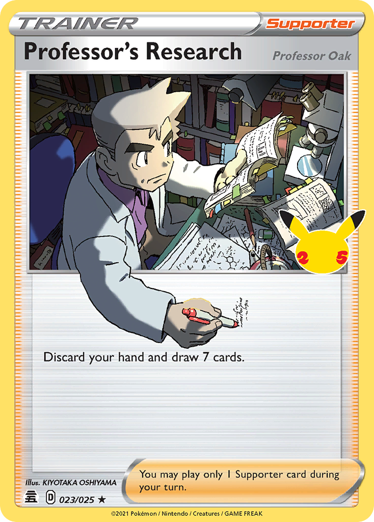 Professor's Research (Professor Oak) card