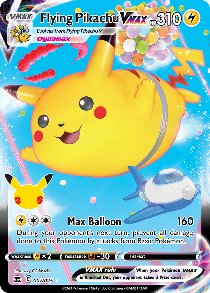 Flying Pikachu VMAX card