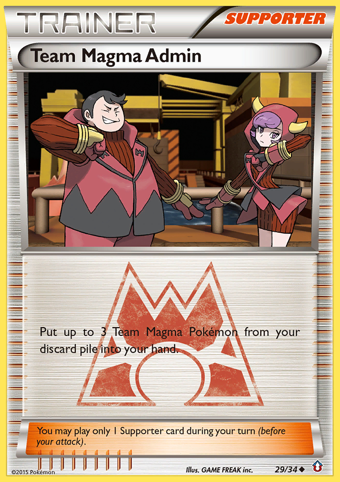 Team Magma Admin card