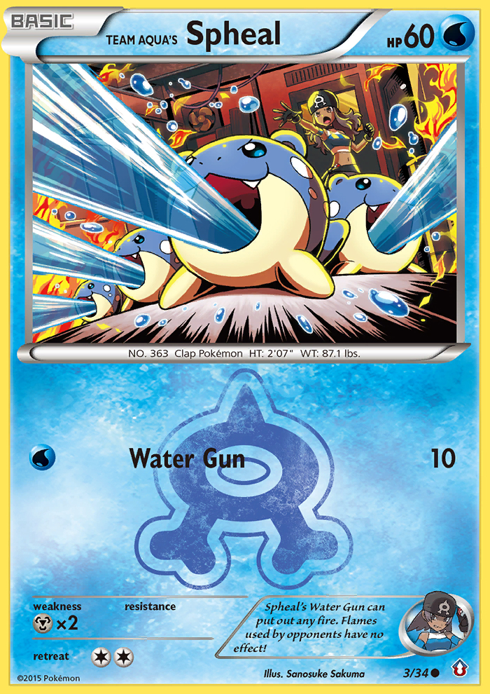 Team Aqua's Spheal card