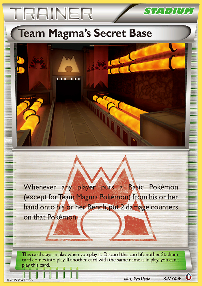 Team Magma's Secret Base card